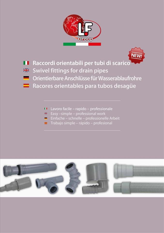 Racores orientables para tubos desagüe 04/2017