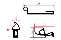 Gaskets for oven door