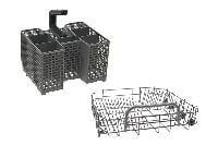 Baskets for dishwashers and accessories