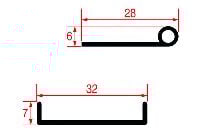 Door gaskets for dishwashers
