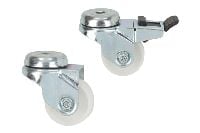 Castors, rollers and accessories